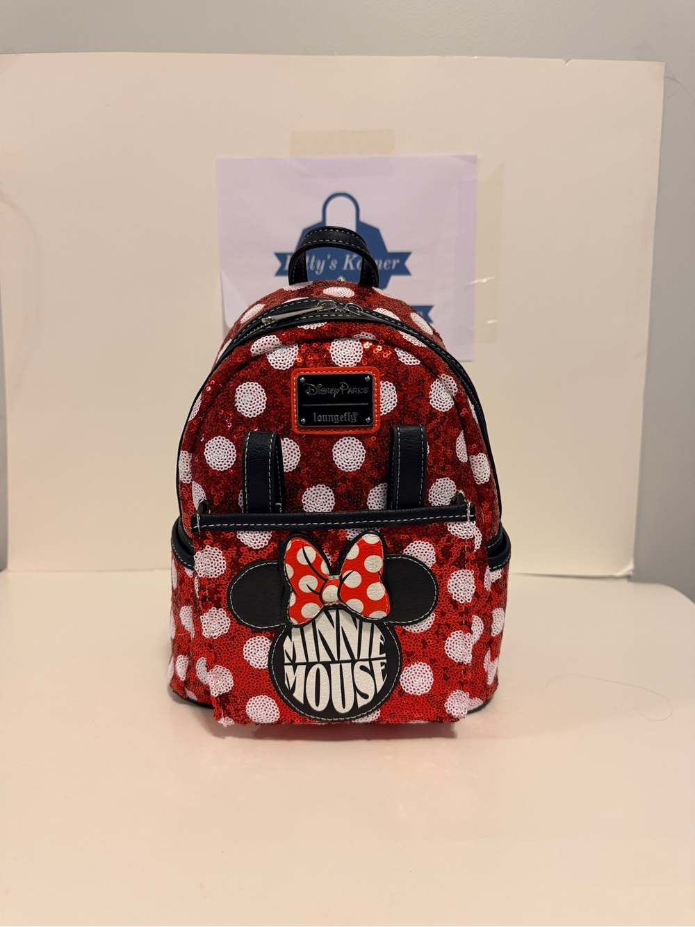 NWT Exclusive Loungefly Disney Parks Minnie Mouse Sequin Backpack